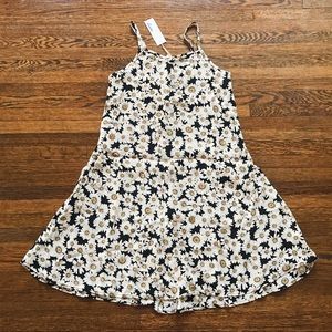 SOLD DAISY PRINT HIGH NECK MINI DRESS
